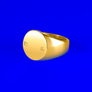 9ct Rounded Signet Ring