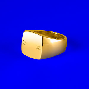 9ct Squared Signet Ring